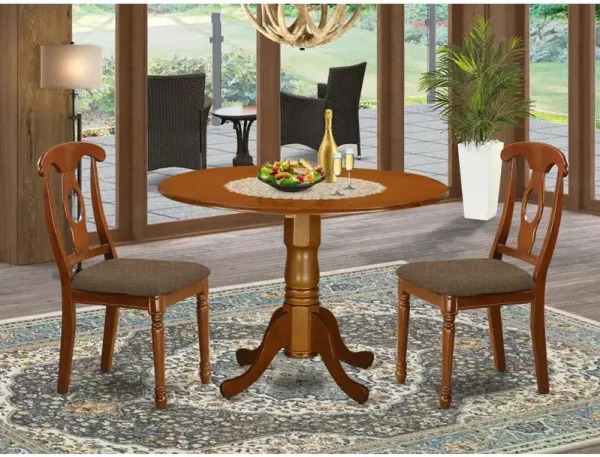 3 Pc small Kitchen Table set-Kitchen Table and 2 Kitchen Chairs.