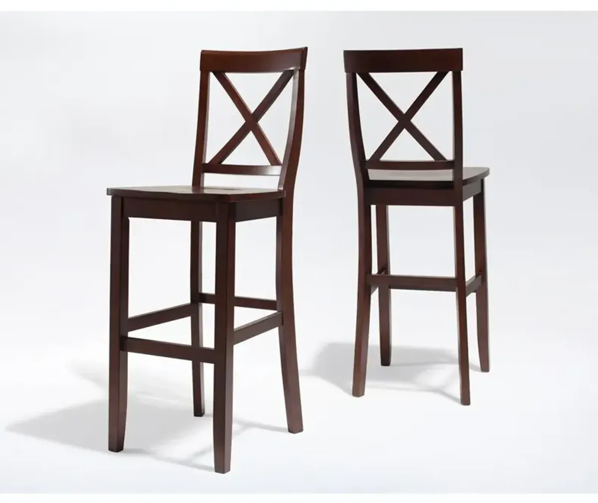 X-Back 2-Piece Bar Stool Set
