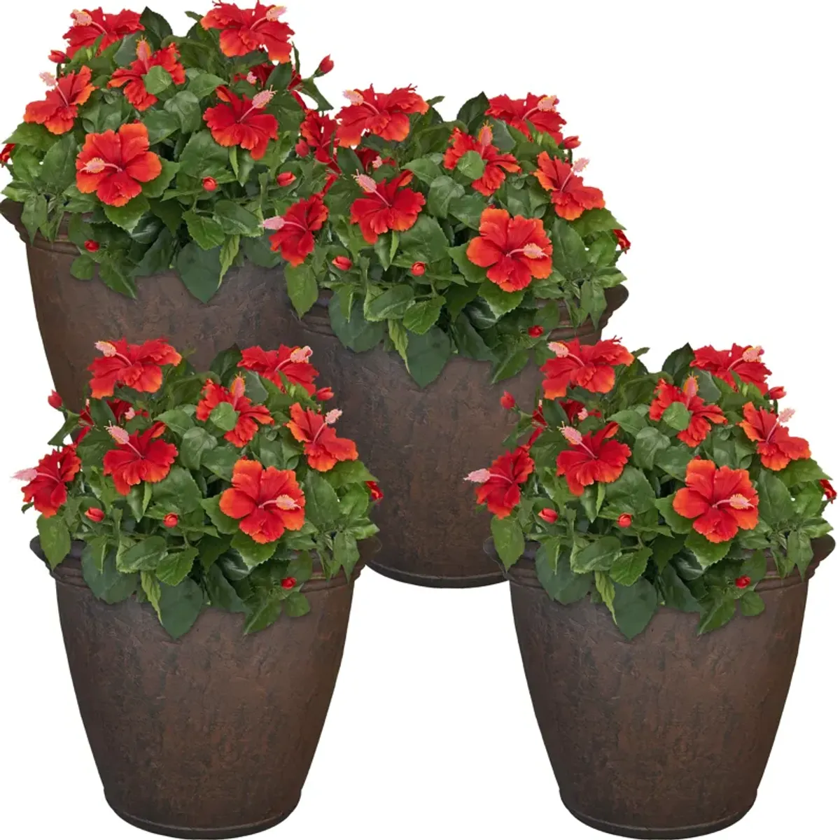 Sunnydaze 24 in Anjelica Unbreakable Polyresin Planter