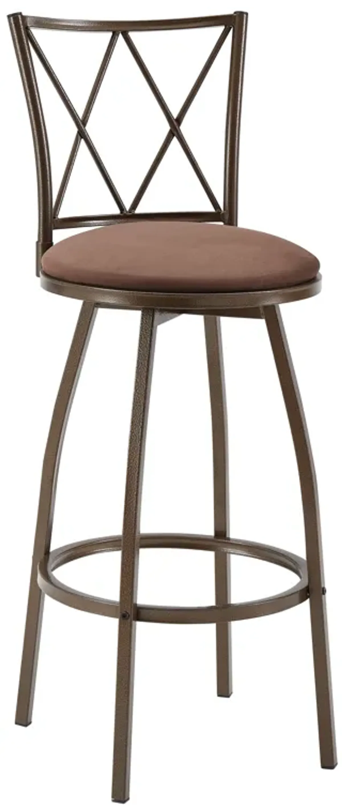 Cozy & Durable Round Barstool with Effortless Assembly and Guarantee