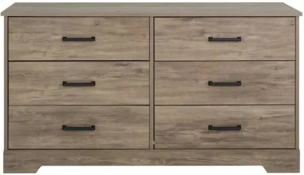 Prepac Dresser, Brown Dresser for Bedroom, Chest of Drawers with 6 Drawers