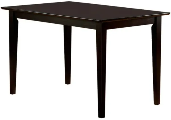 Hivvago Rectangular Dining Table in Dark Brown (Only table)