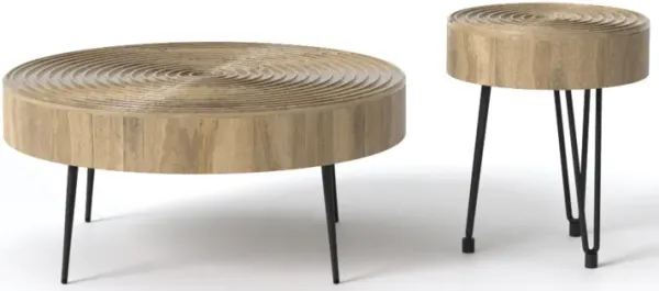 Aspen Round Nesting Coffee Table Set