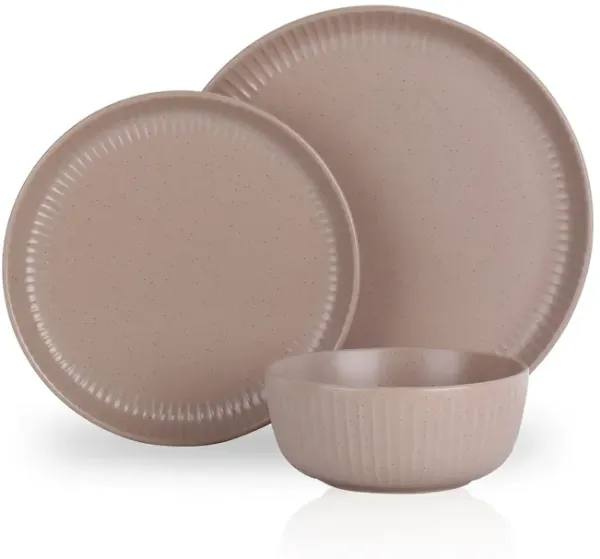 Stone Lain Logan Stoneware 24 Piece Dinnerware Set