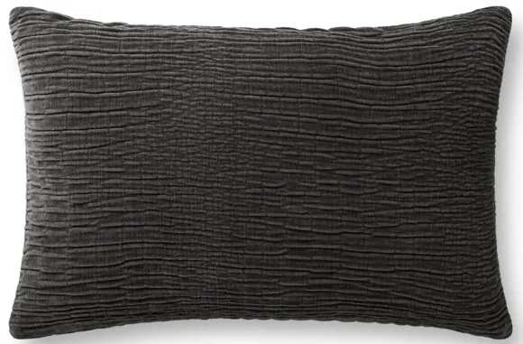 Charcoal 13''x21'' Poly Pillow