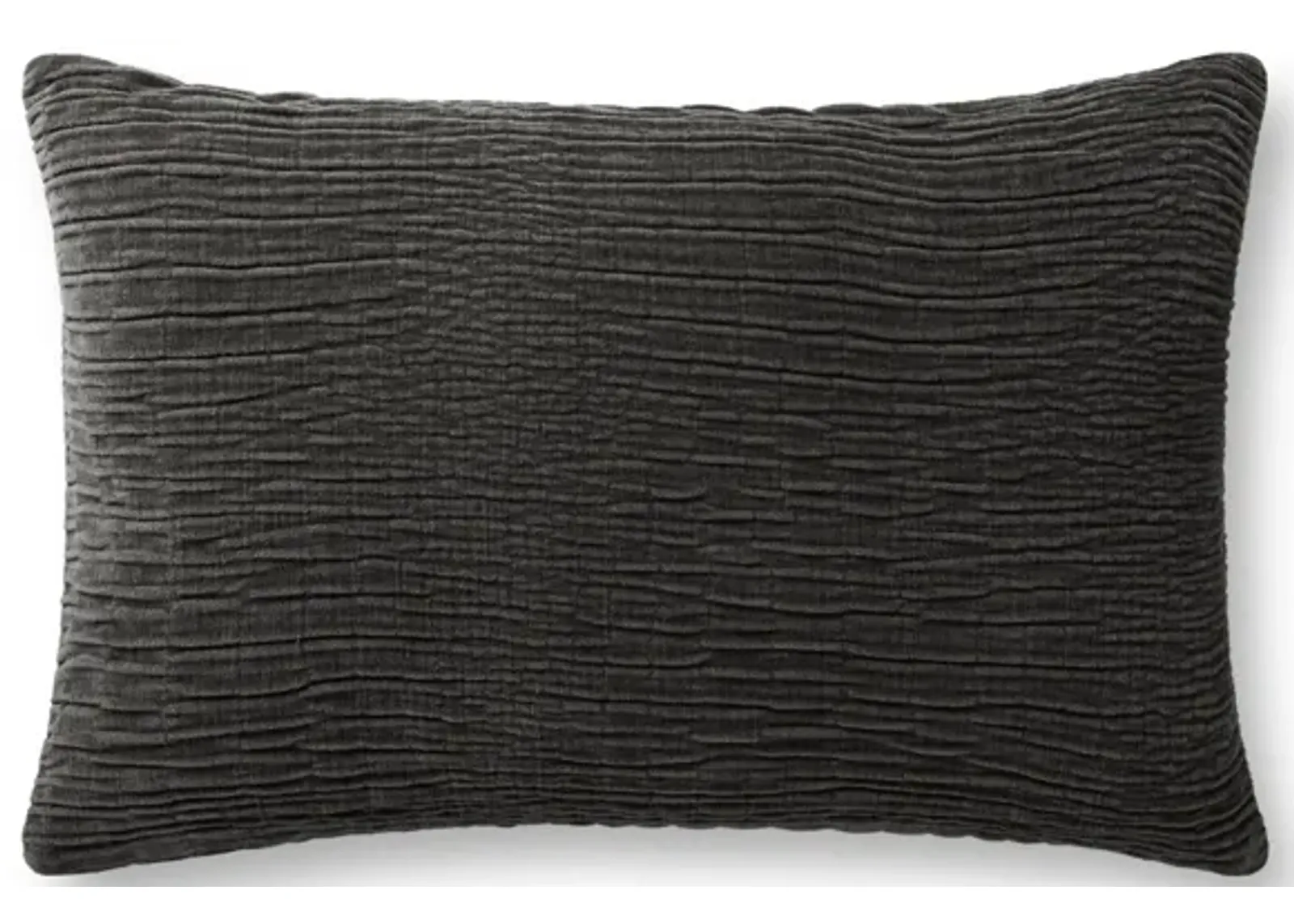 Charcoal 13''x21'' Poly Pillow