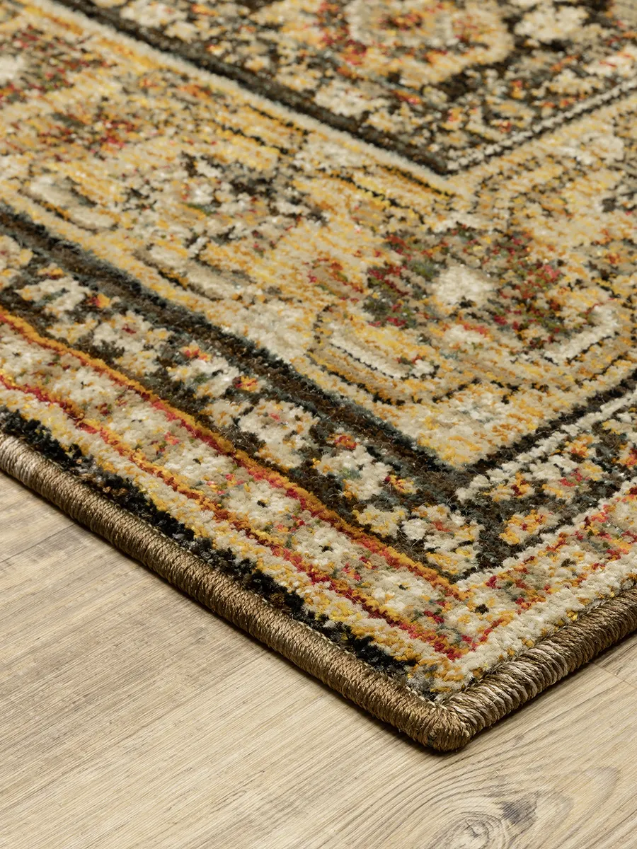 Andorra 2'6" x 12' Brown Rug