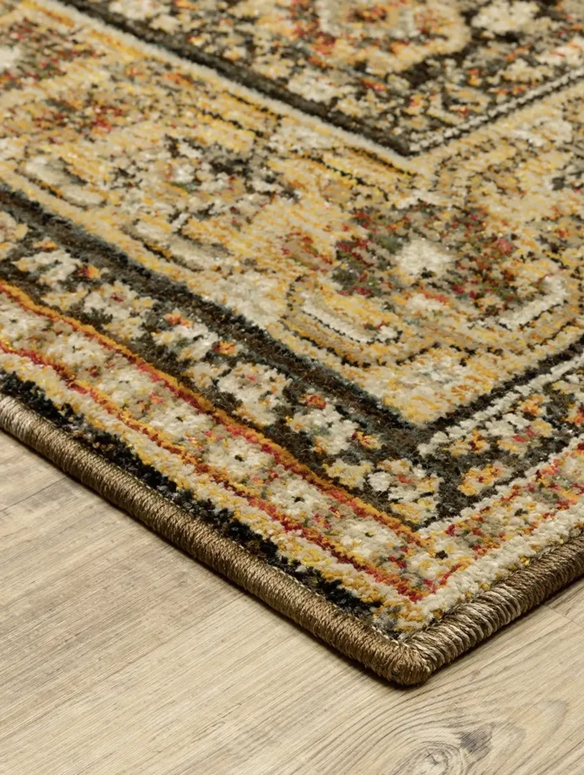 Andorra 2'6" x 12' Brown Rug