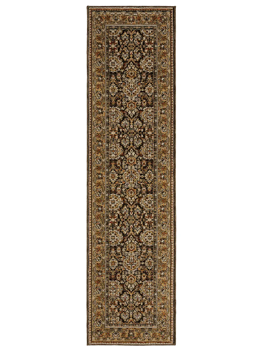 Andorra 2'6" x 12' Brown Rug