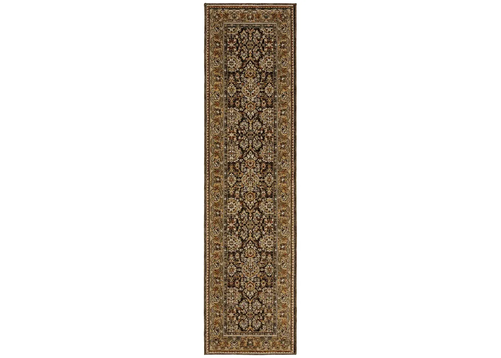 Andorra 2'6" x 12' Brown Rug