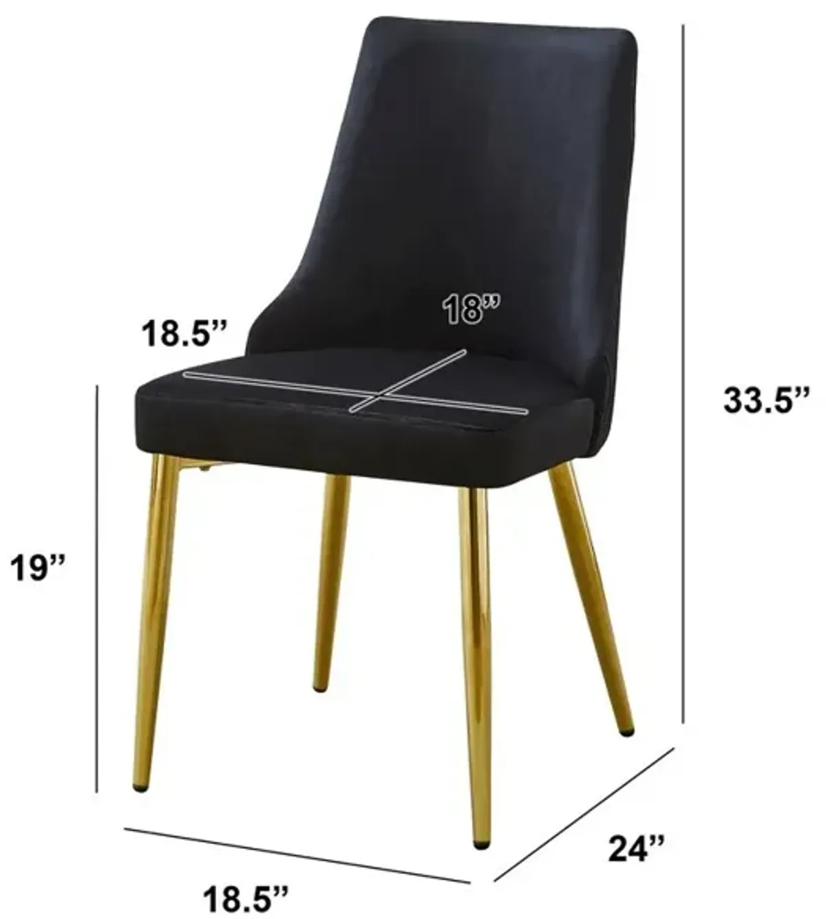 Best Quality Furniture Clear Glass Dining Set With Velvet Upholstered Chairs