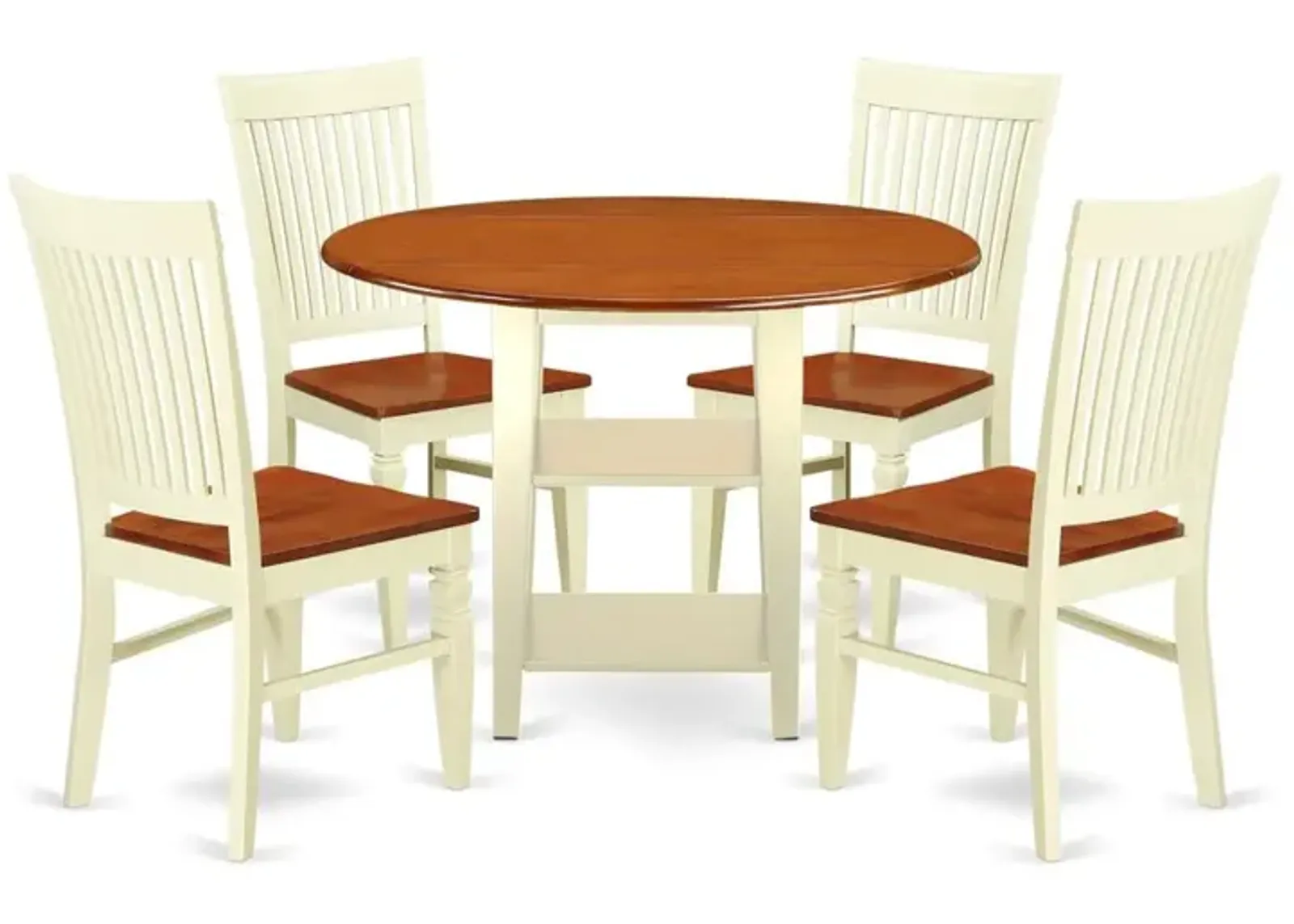 Dining Room Set Buttermilk & Cherry