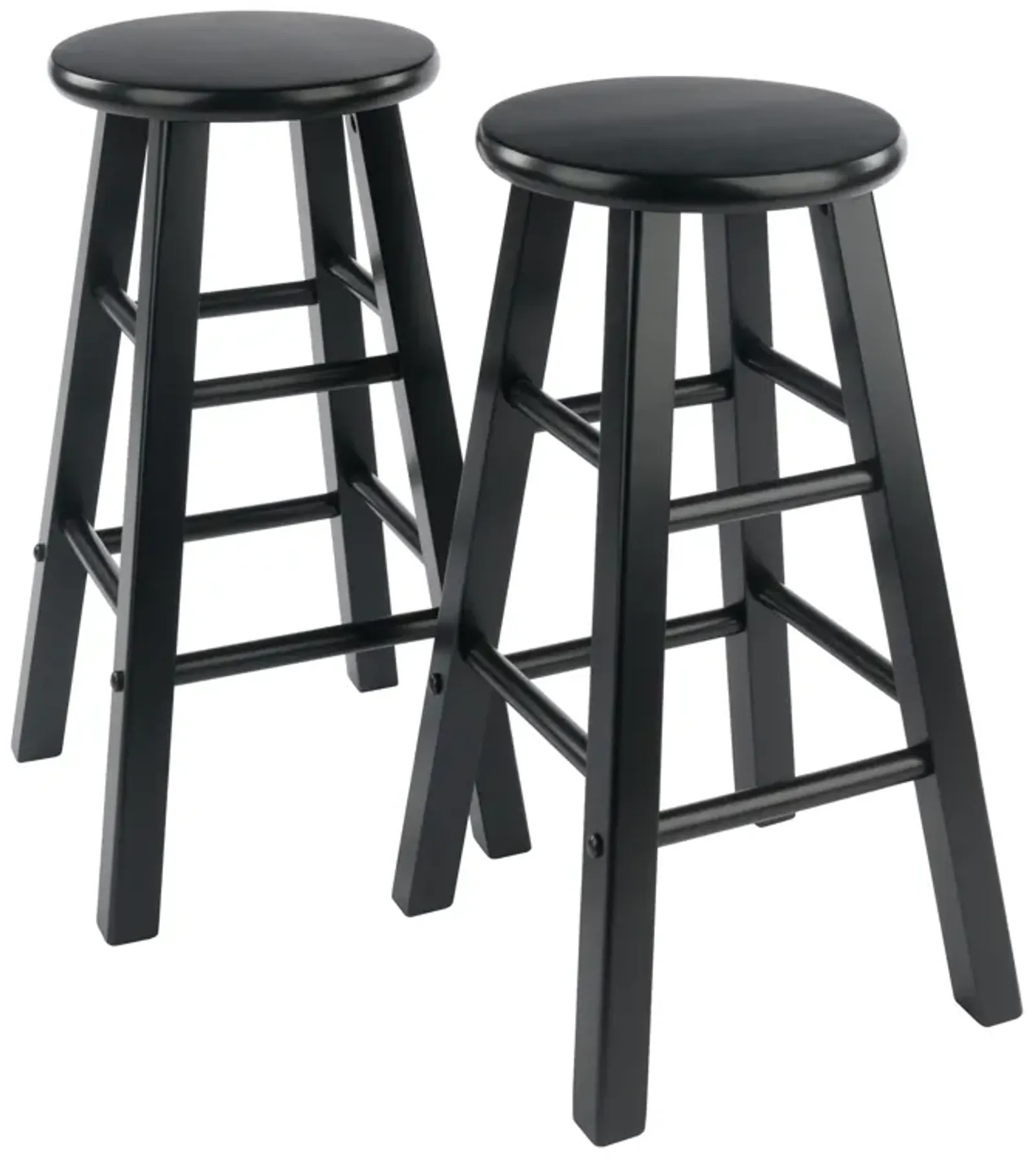 Winsome Element Counter Stools, 2-Pc Set, Black