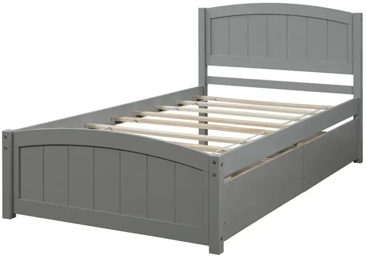 Merax Platform Bed with Two Drawers