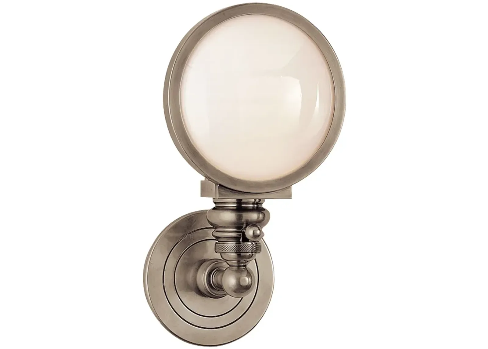 Boston Head Light Sconce in Antique Nickel