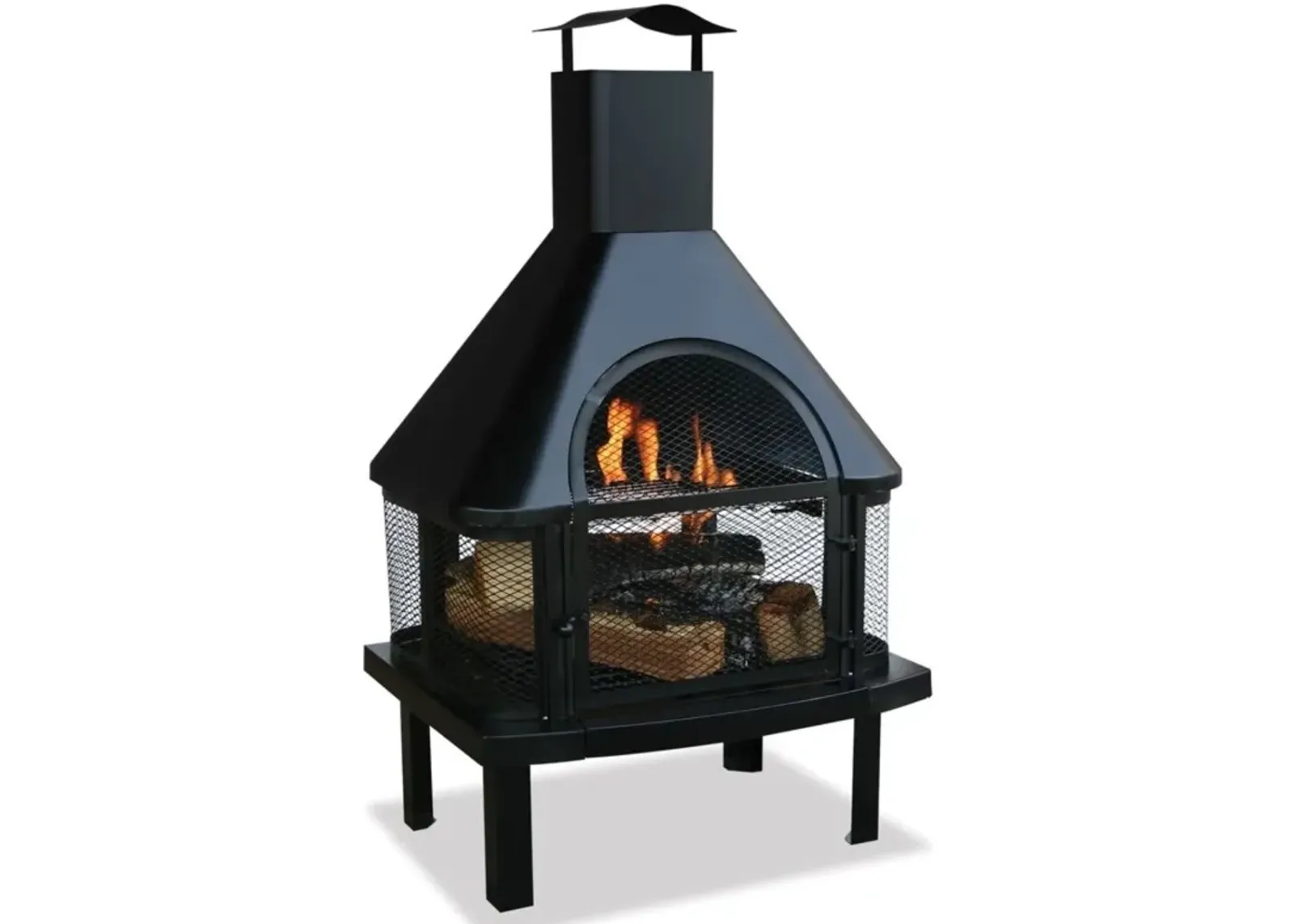 Hivvago Heavy Duty Steel Wood Burning Pagoda Chiminea