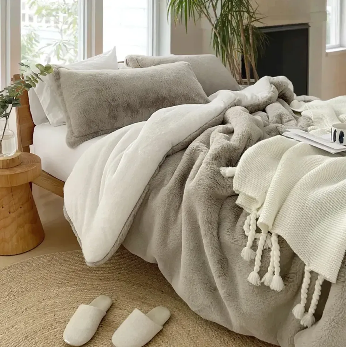 Chunky Bunny - Coma Inducer® Oversized Comforter Set - Stone Taupe