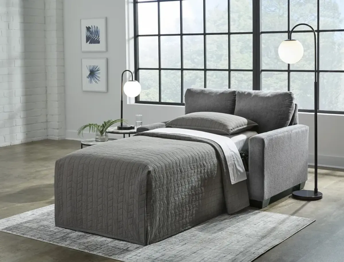 Rannis Pewter Twin Sofa Sleeper