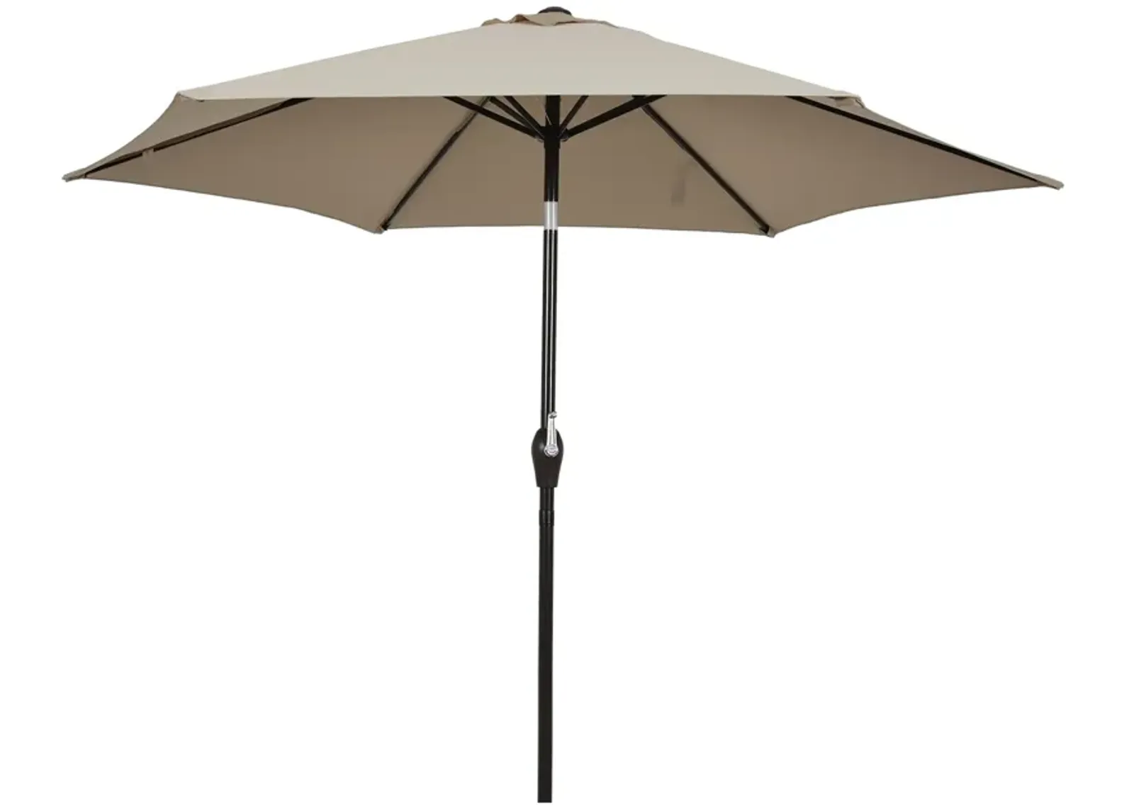 10 Feet Outdoor Patio Umbrella with Tilt Adjustment and Crank