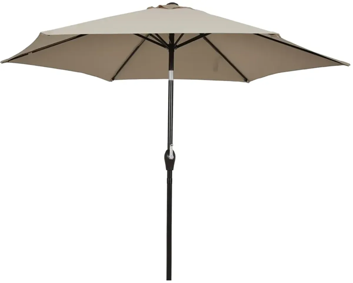 10 Feet Outdoor Patio Umbrella with Tilt Adjustment and Crank