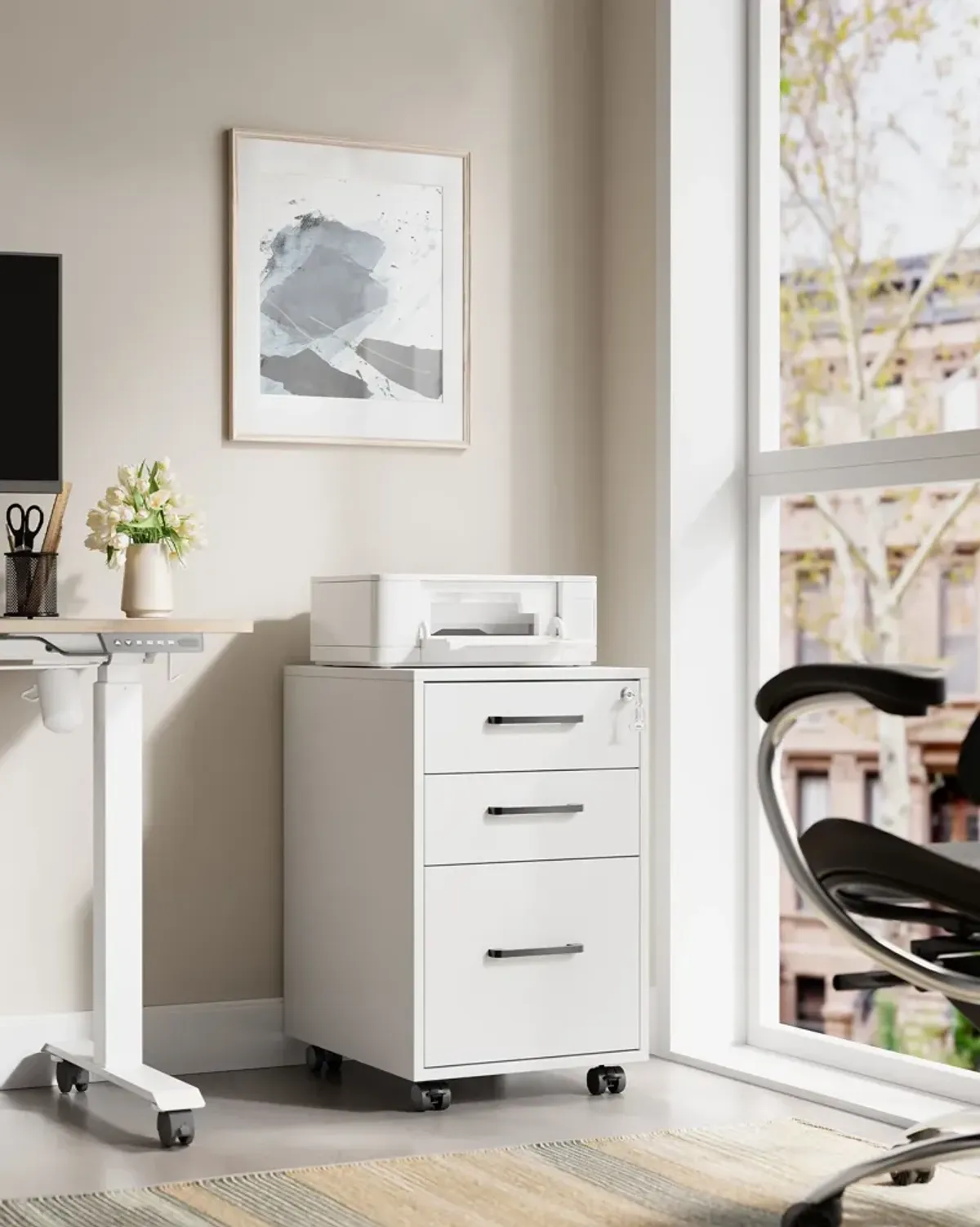 Mobile File Cabinet – Compact and Convenient Storage for Office or Home