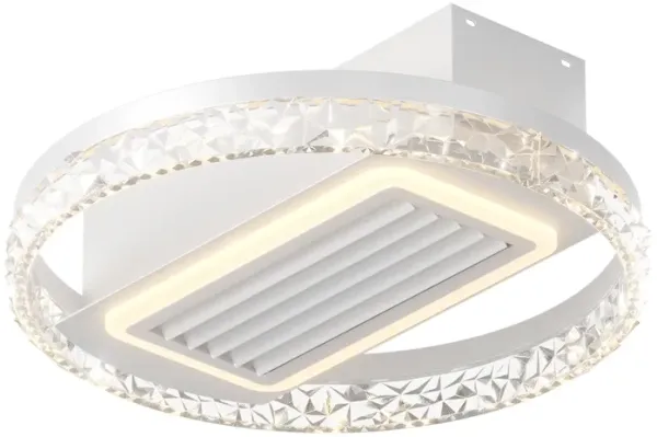 2 0" Modern Leafless Ceiling Fan With Remote Control Removable And Washable, Reversible Motor