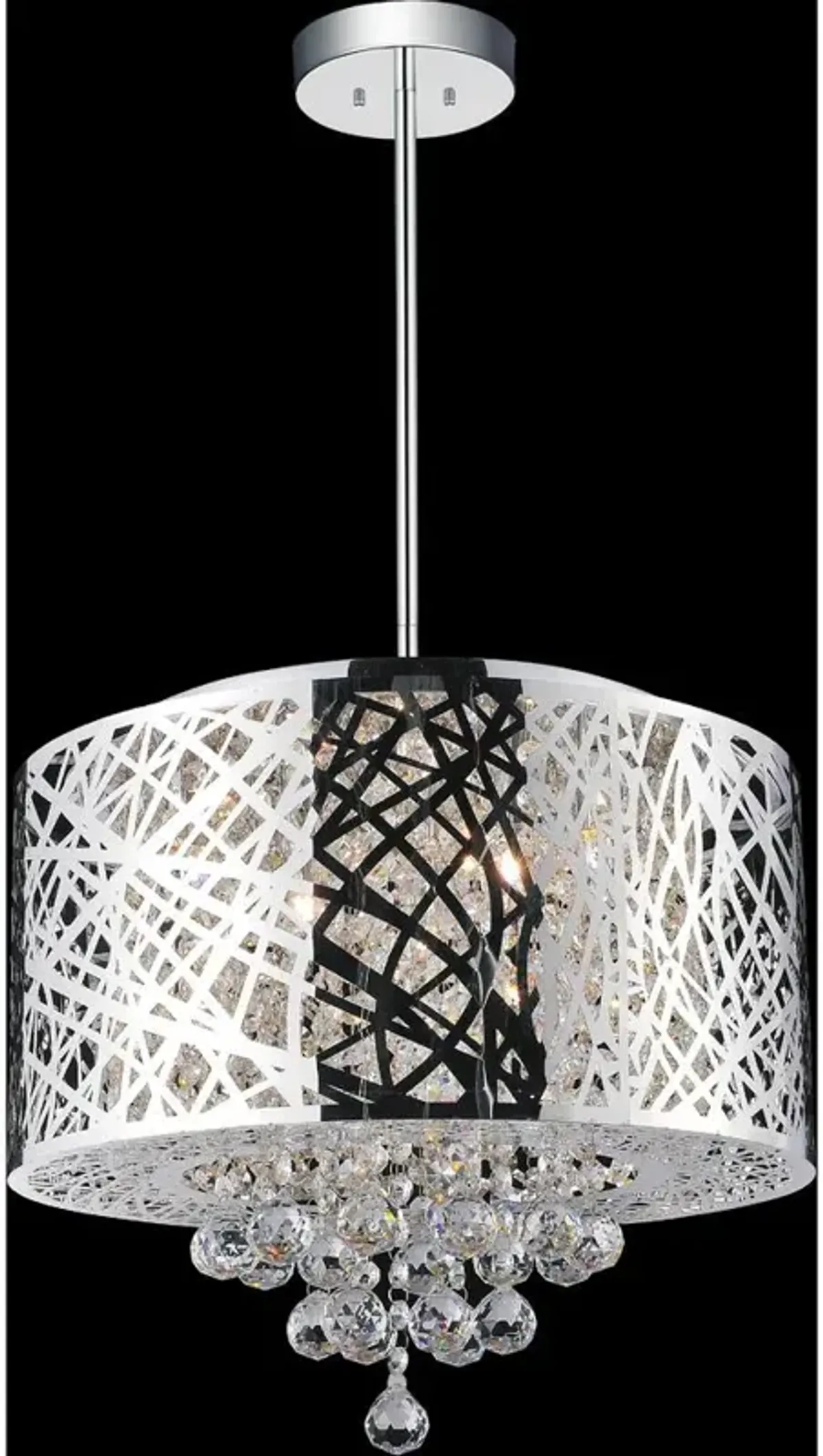 CWI Lighting Eternity 6 Light Drum Shade Chandelier With Chrome Finish