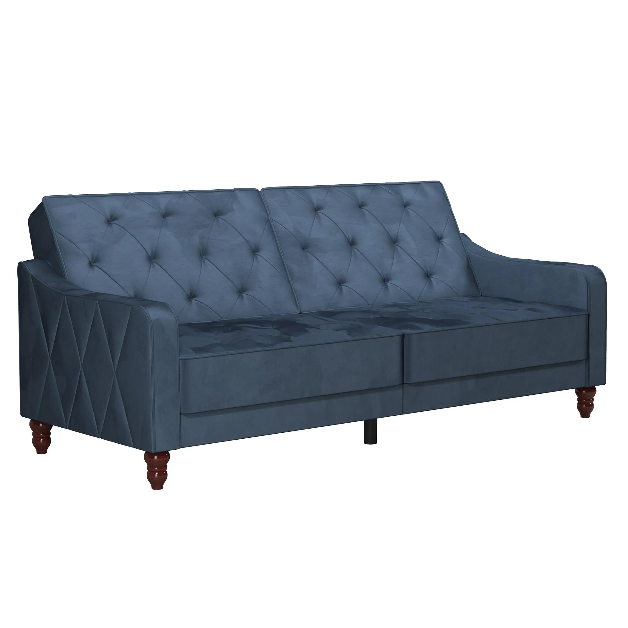 Vintage Tufted Split Back Futon