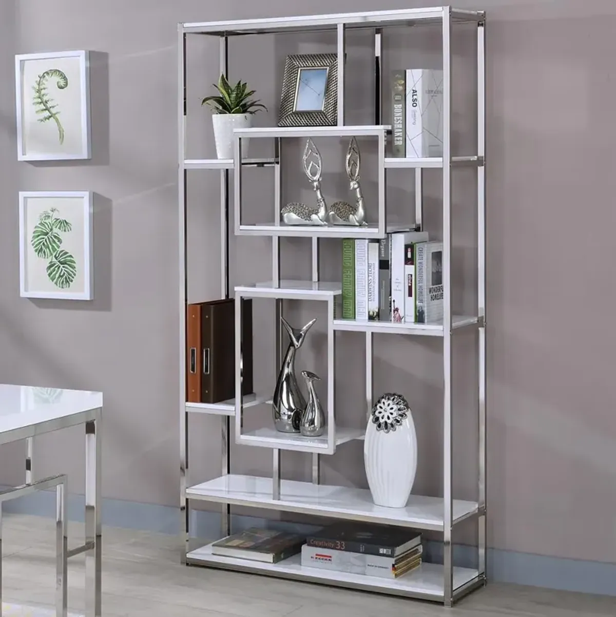 Alize Bookcase, White