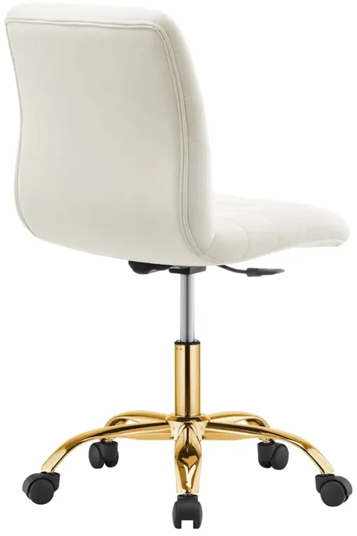 Modway Ripple Home Office Desks and Chairs, Gold Ivory