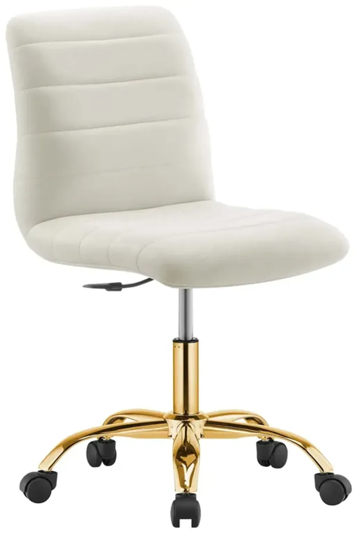 Modway Ripple Home Office Desks and Chairs, Gold Ivory