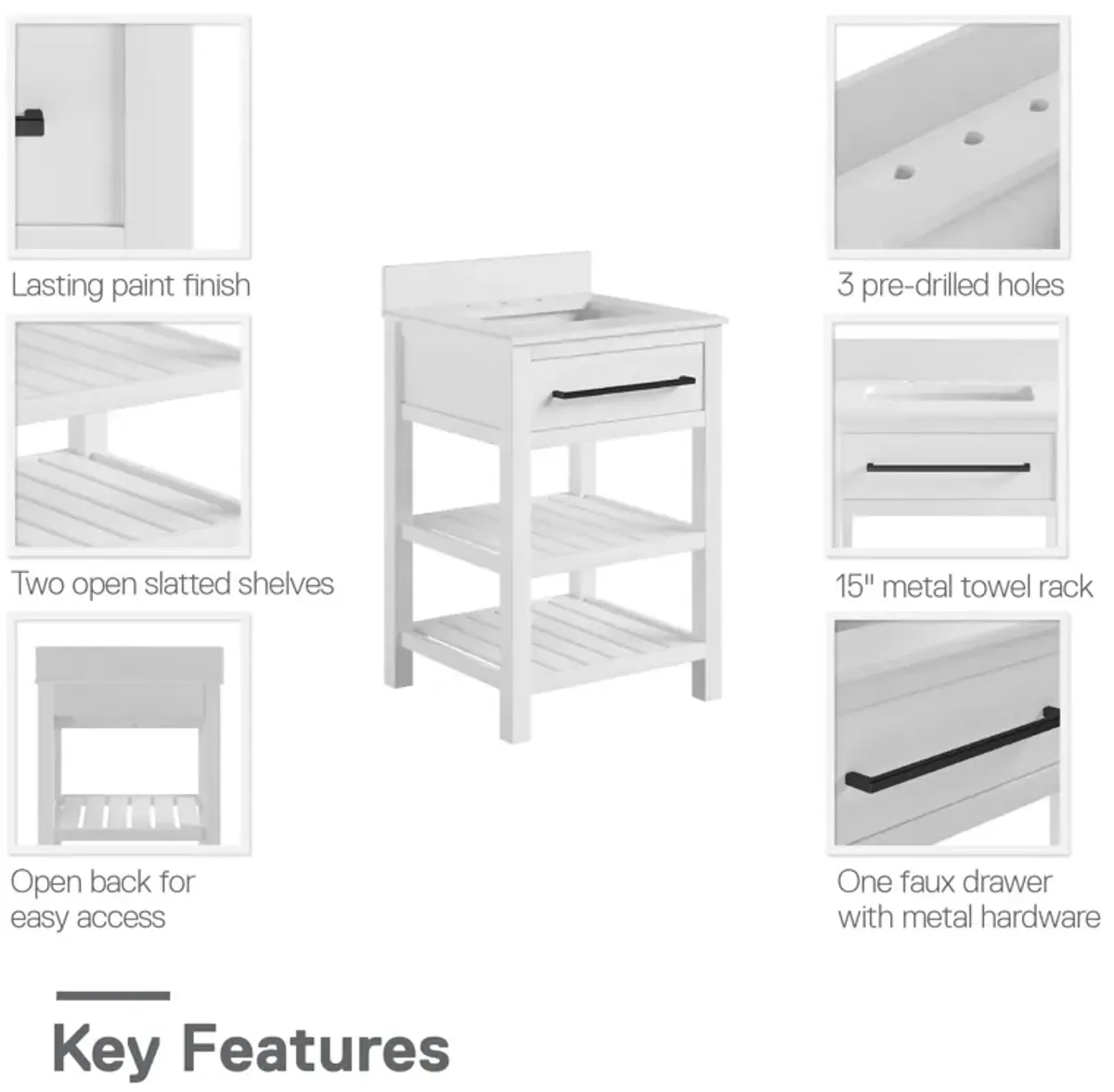 DHP Camden 24" Bathroom Vanity