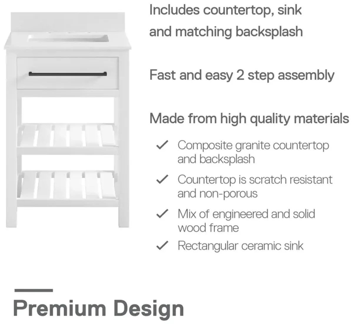 DHP Camden 24" Bathroom Vanity