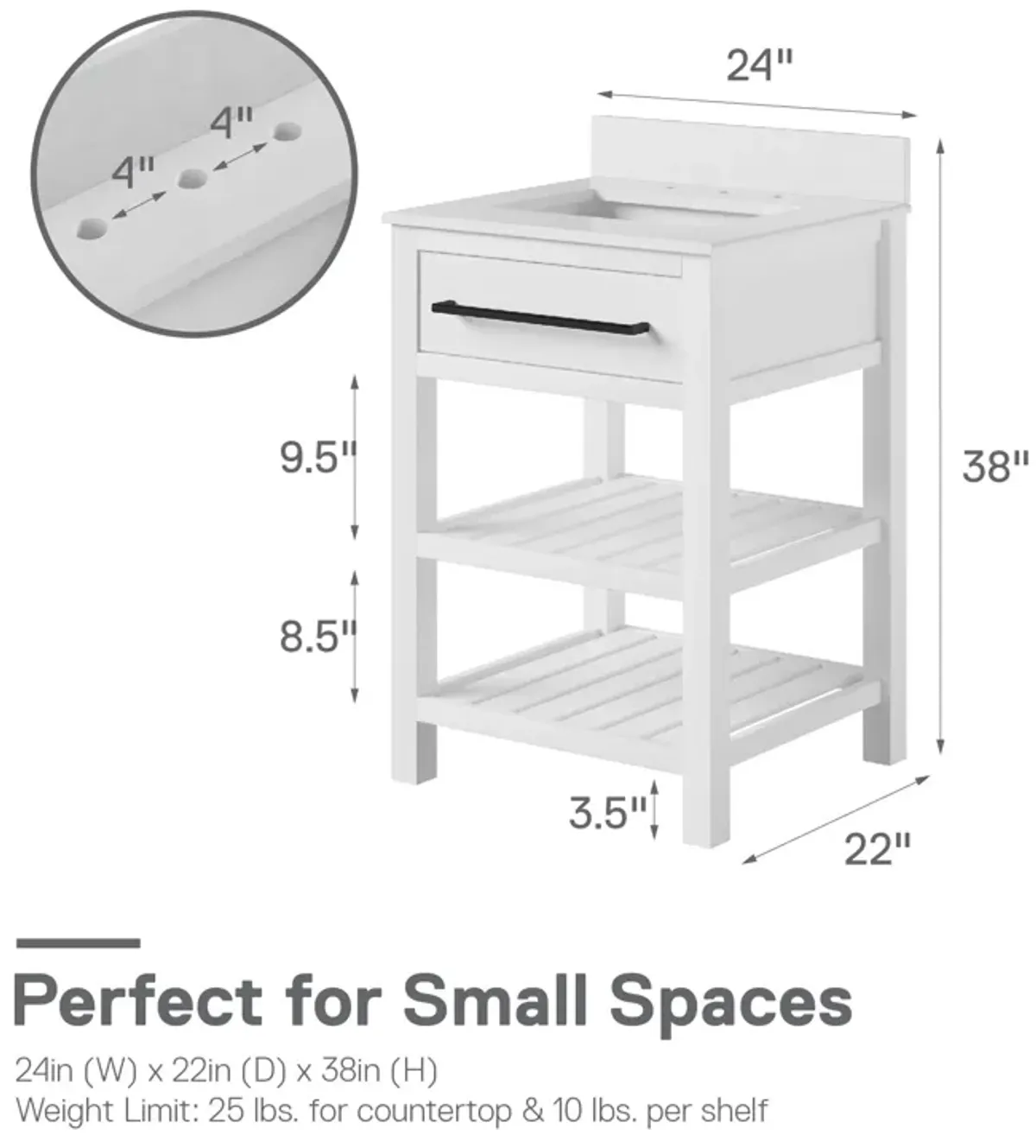 DHP Camden 24" Bathroom Vanity