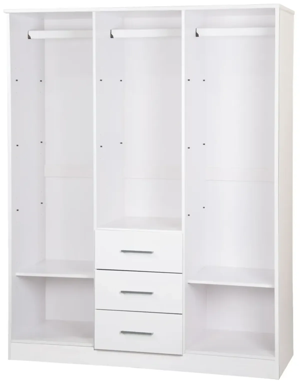 100% Solid Wood Cosmo 3-Door Wardrobe