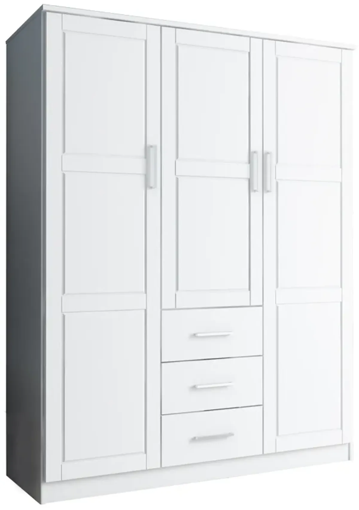 100% Solid Wood Cosmo 3-Door Wardrobe