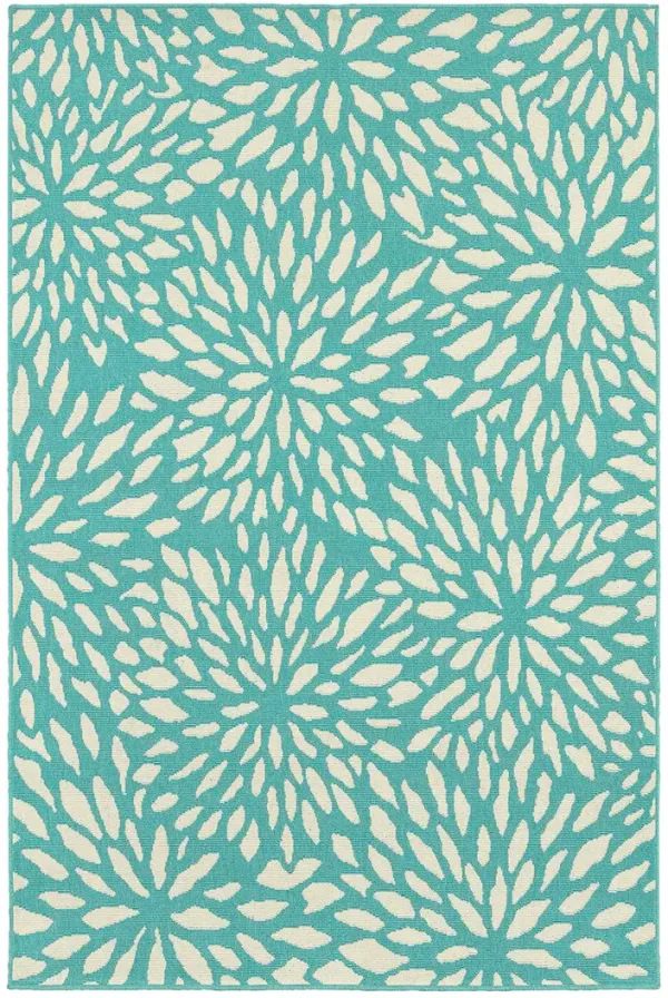 Meridian 5'3" x 7'6" Blue Rug