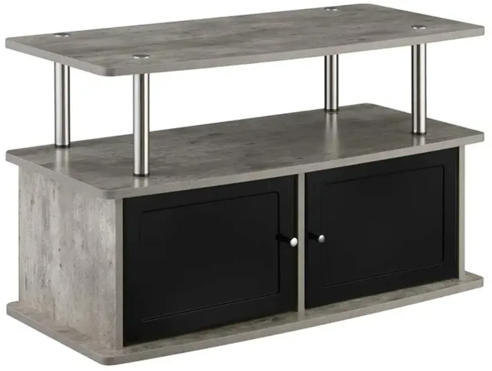 Convience Concept, Inc. TV Stand with 2 Storage Cabinets and Shelf for TVs up to 40 Inches