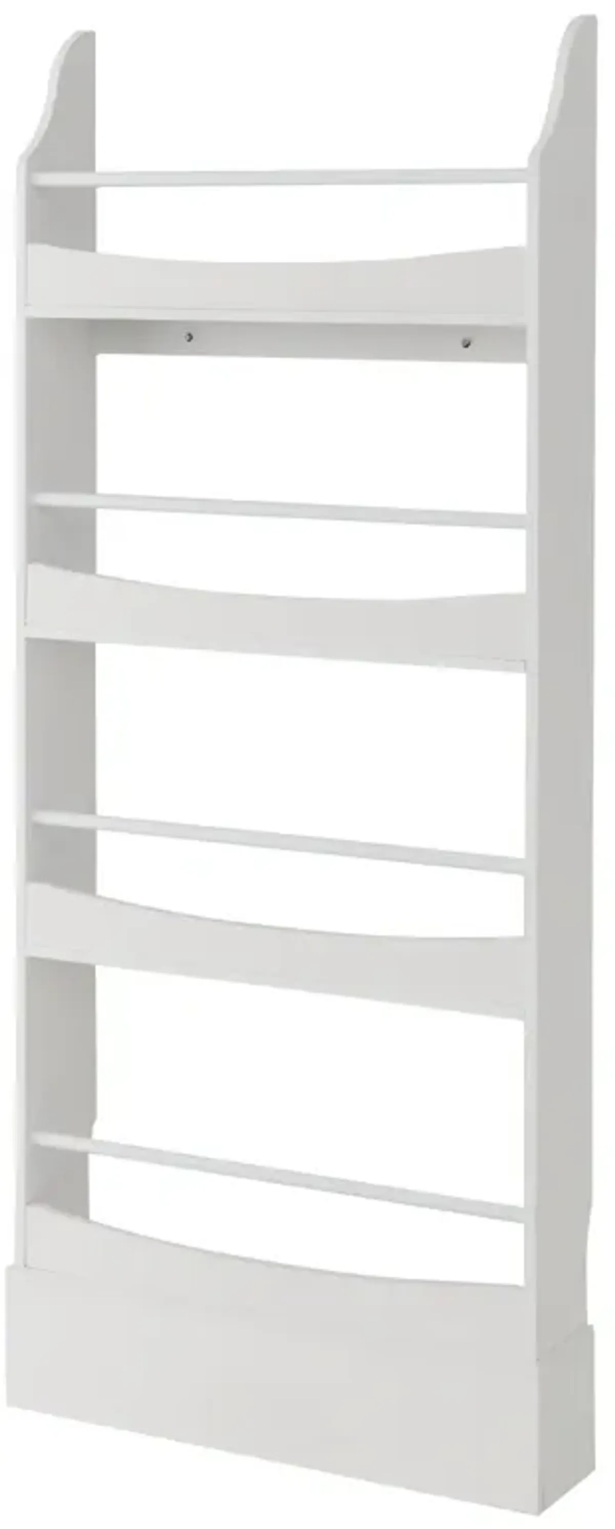 4-Tier Bookshelf with 2 Anti-Tipping Kits for Books and Magazines