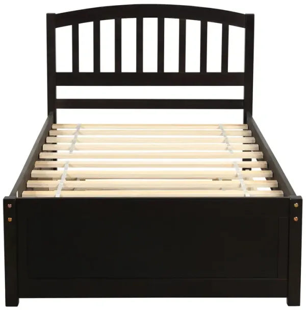 Merax Platform Bed Frame with Trundle
