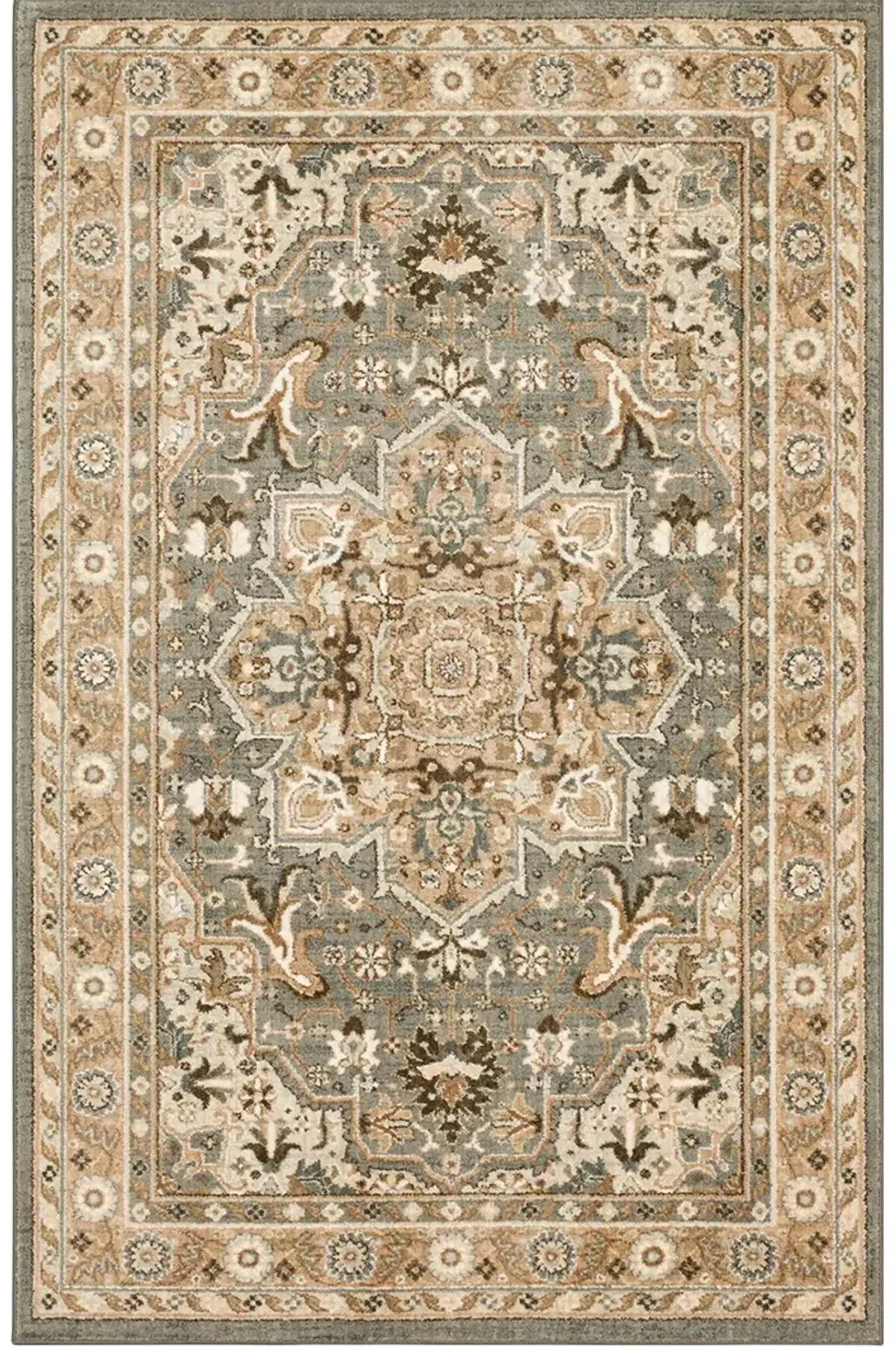 Euphoria Rhodes Ash gray 8' ROUND Rug