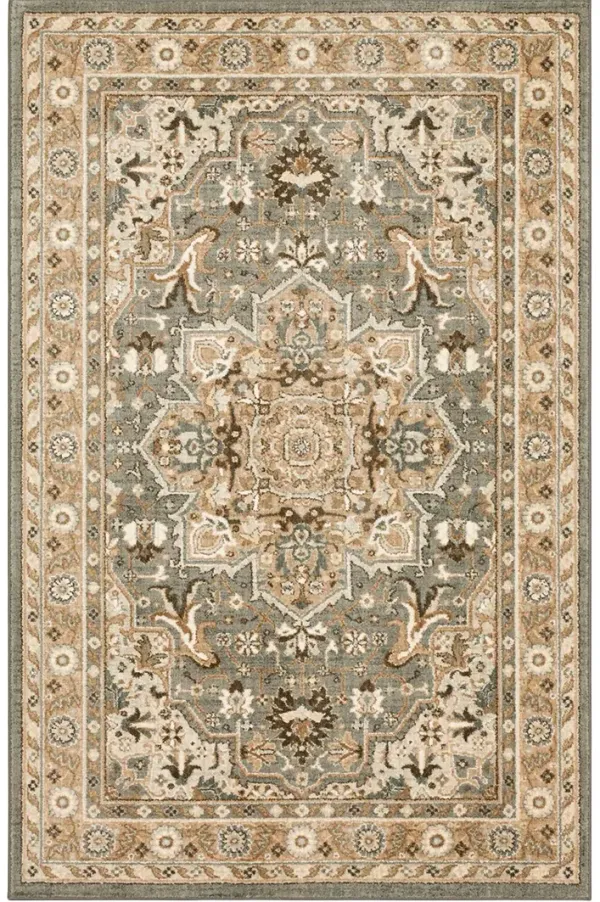 Euphoria Rhodes Ash gray 8' ROUND Rug