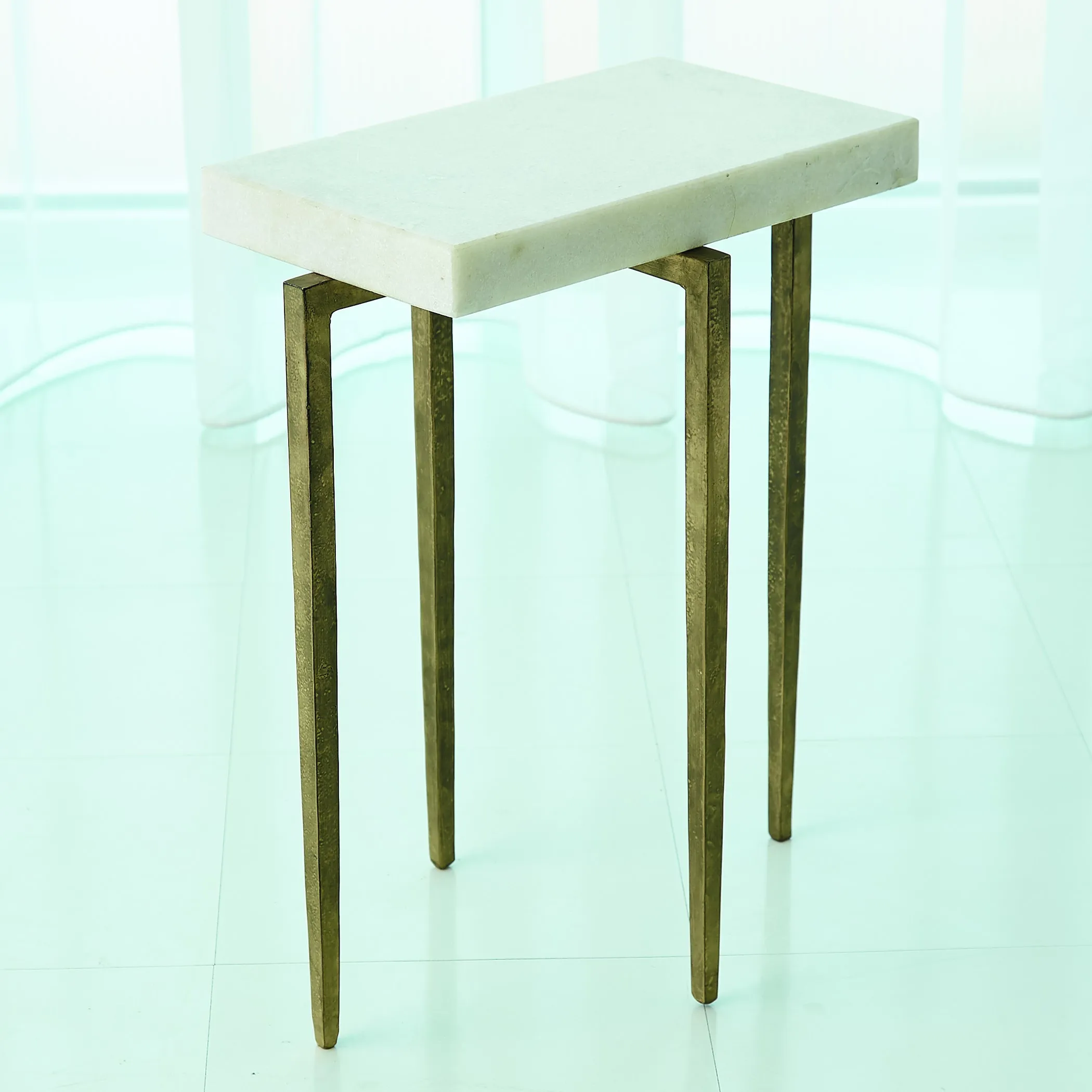 Laforge Accent Table- Brass