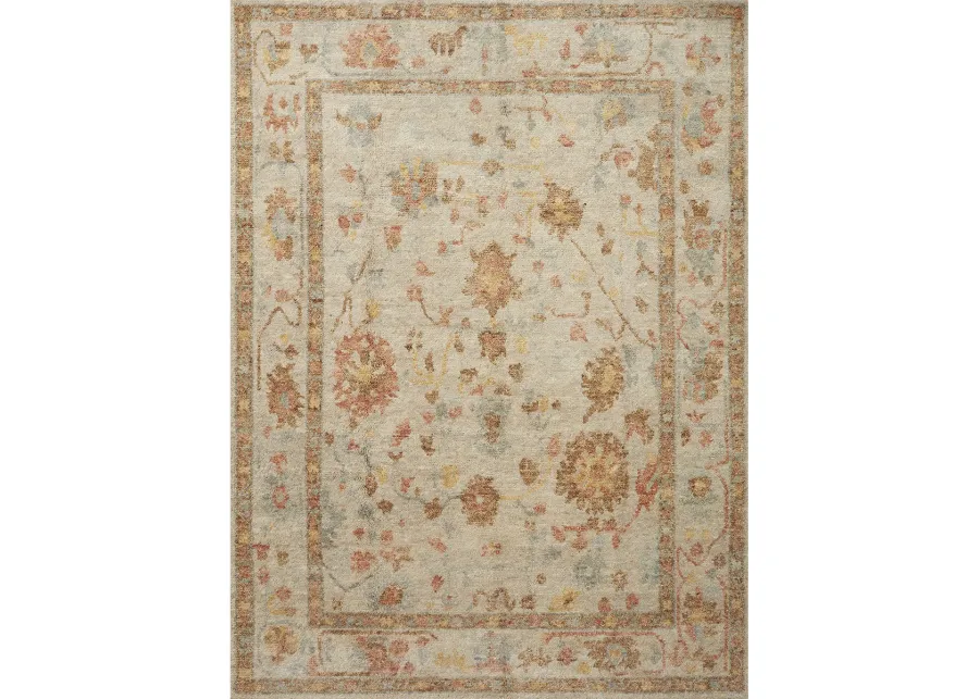 Clement CLM01 Pebble/Multi 4' x 6' Rug