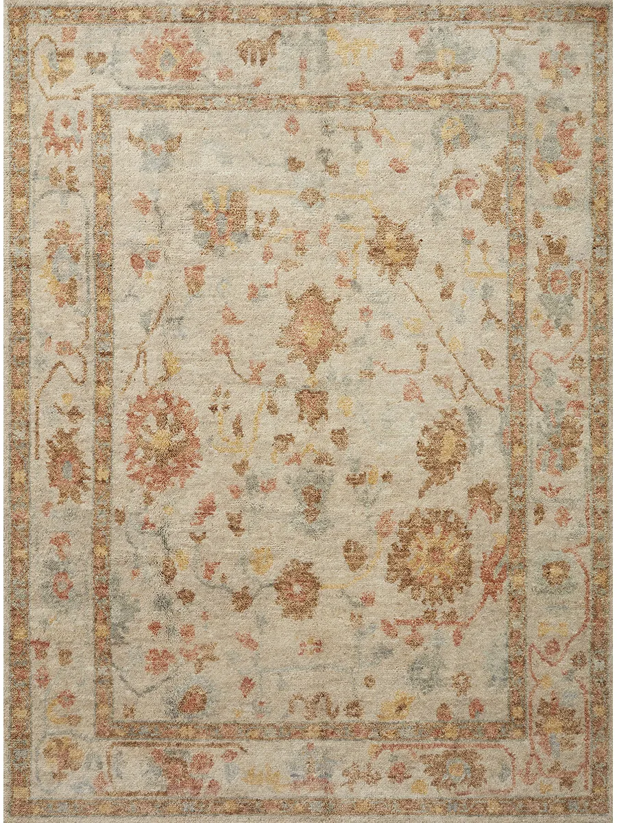 Clement CLM01 Pebble/Multi 4' x 6' Rug