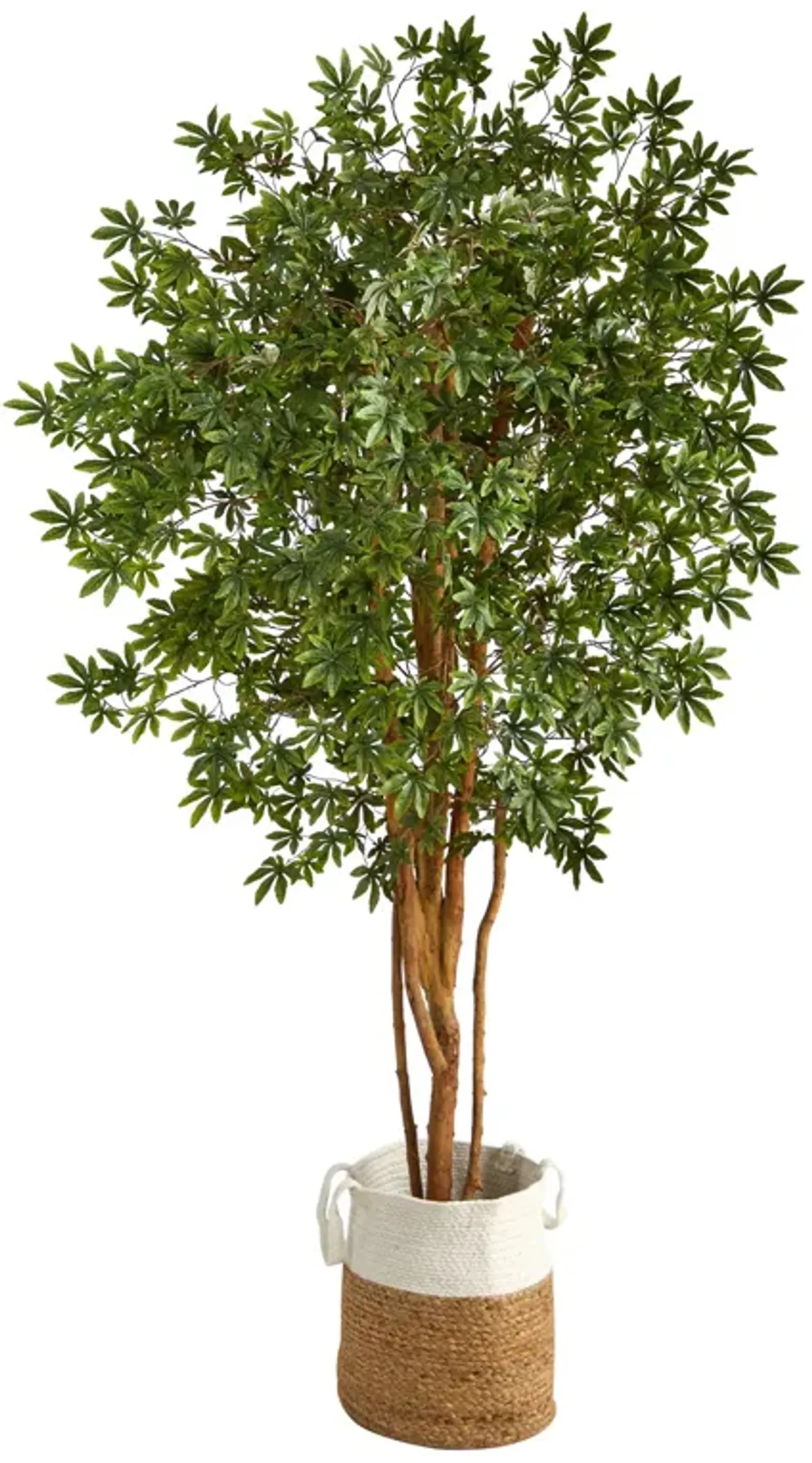 Hivvago 6 Feet Japanese Maple Artificial Tree in Handmade Natural Jute and Cotton Planter
