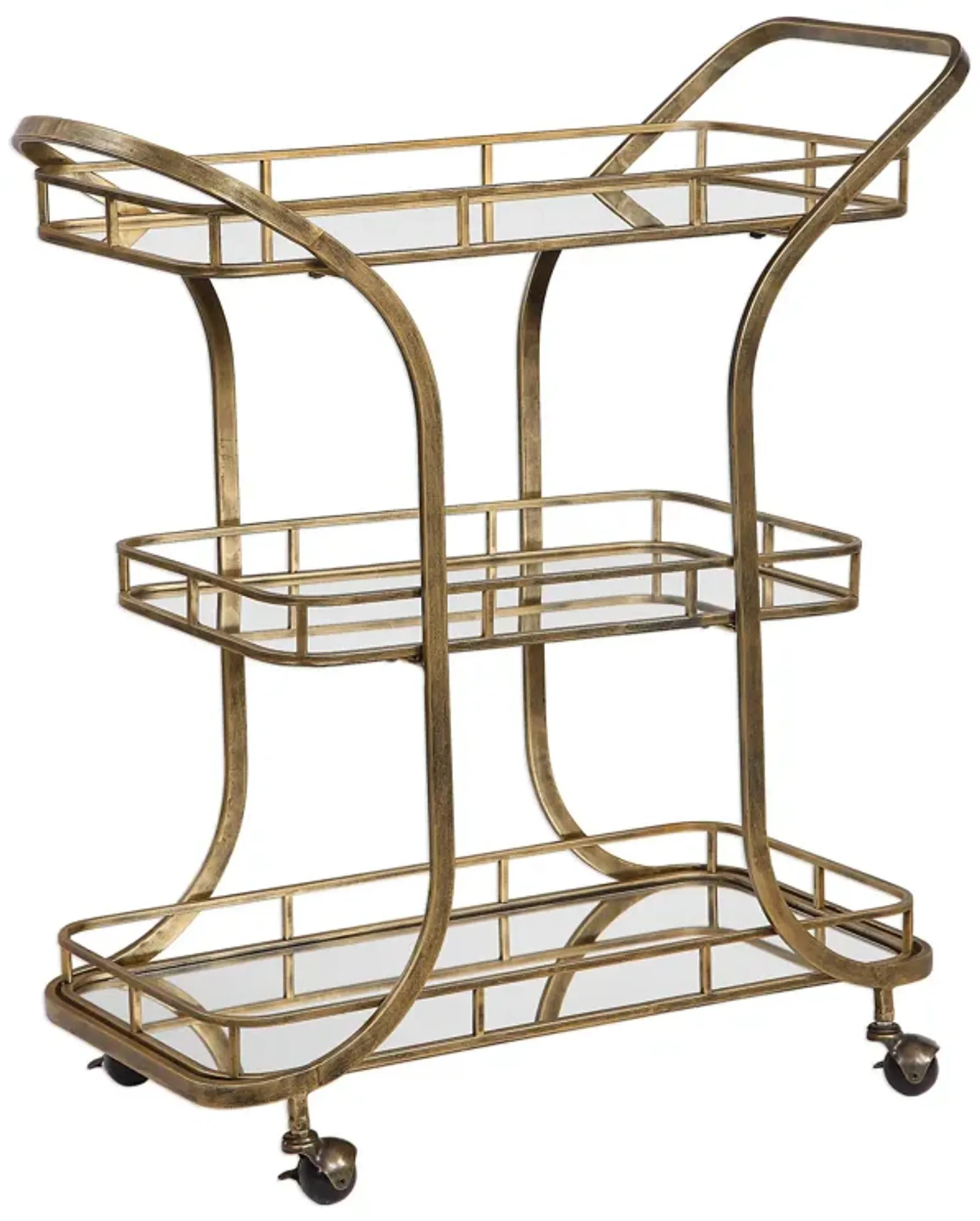 Uttermost Stassi Gold Serving Cart