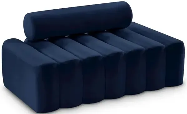 Meridian Furniture Melody Navy Velvet Loveseat