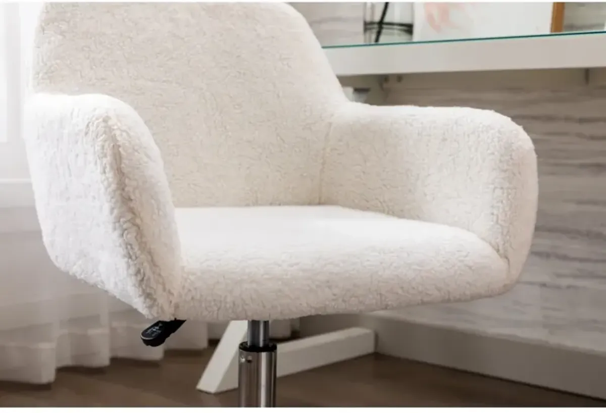 Fluffy Swivel Home Office Chair