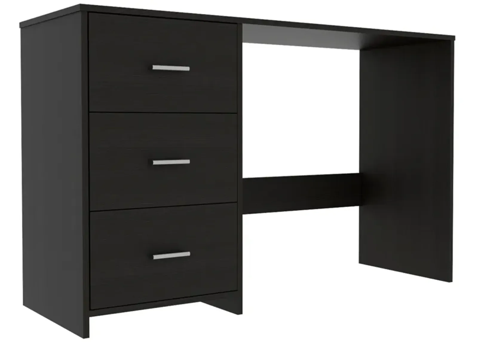 Classic 3 Drawers Writing Desk -Black